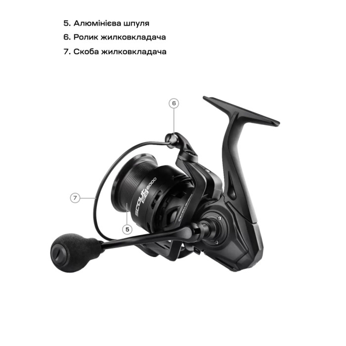 Катушка Brain Scout SE-B (new logo) 5000S 8+1BB 4.9:1 Black  