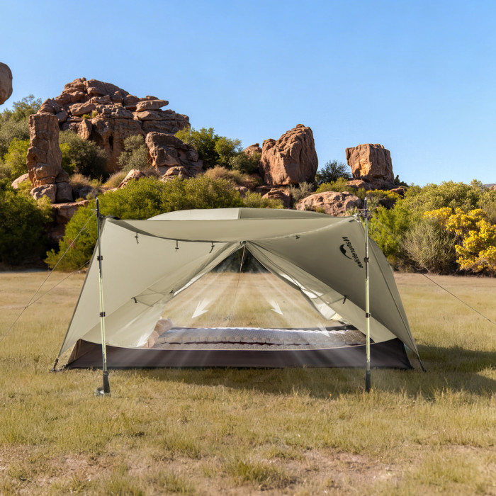 Палатка сверхлегкая двухместная Naturehike Mongar Hiking Tent Pro CNK2550WS037, 20D, зеленый  