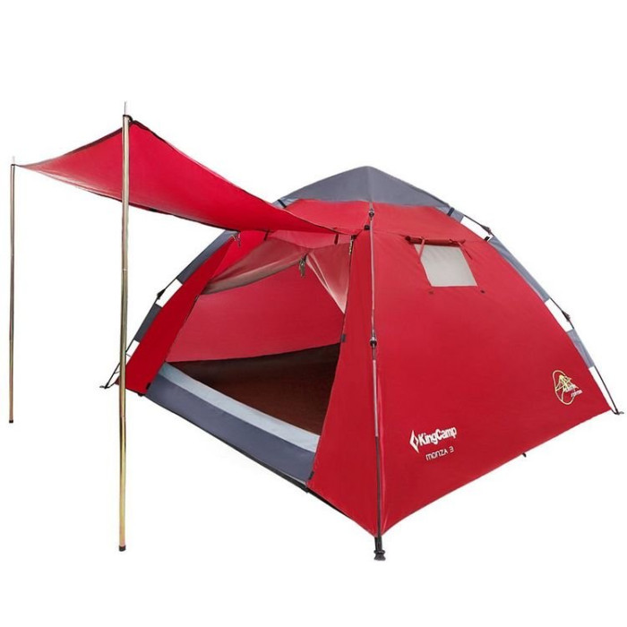 Палатка KingCamp Monza 3 (KT3094), Dark Red  