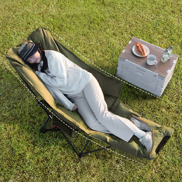 Кресло туристическое складное с подставкой для ног Naturehike Sea Star 001 CNK2450JJ020, зеленый  