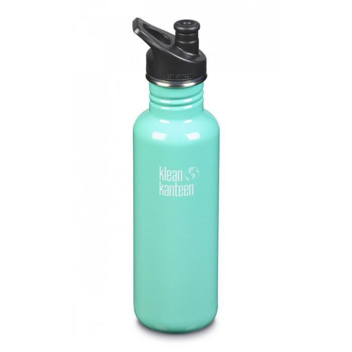 Спортивная бутылка для воды Klean Kanteen Classic Sport Cap 800 мл (бирюзовая)  