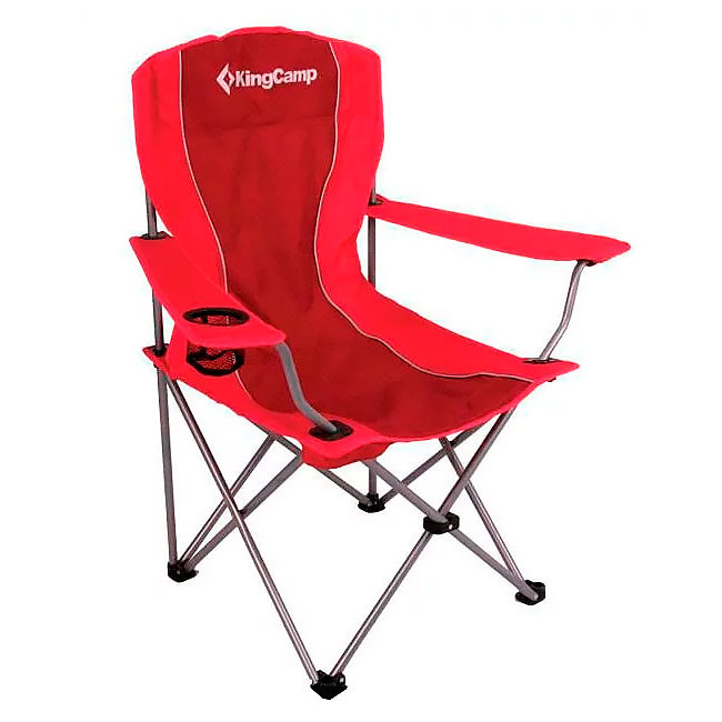 Шезлонг KingCamp Arms Chairin Steel (KC3818), Red  