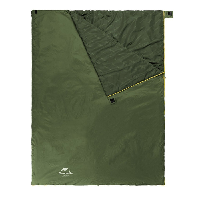 Спальный мешок Naturehike LW180 Mini NH21MSD04, правый, XL, темно-зеленый  