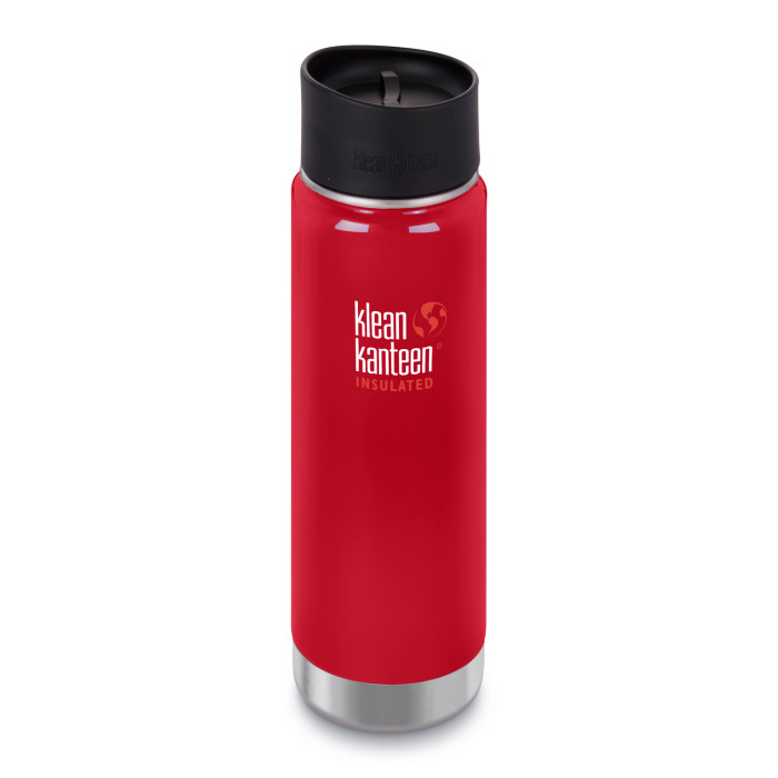 Термофляга Klean Kanteen Wide Vacuum Cafe Cap Mineral Red 592 мл 