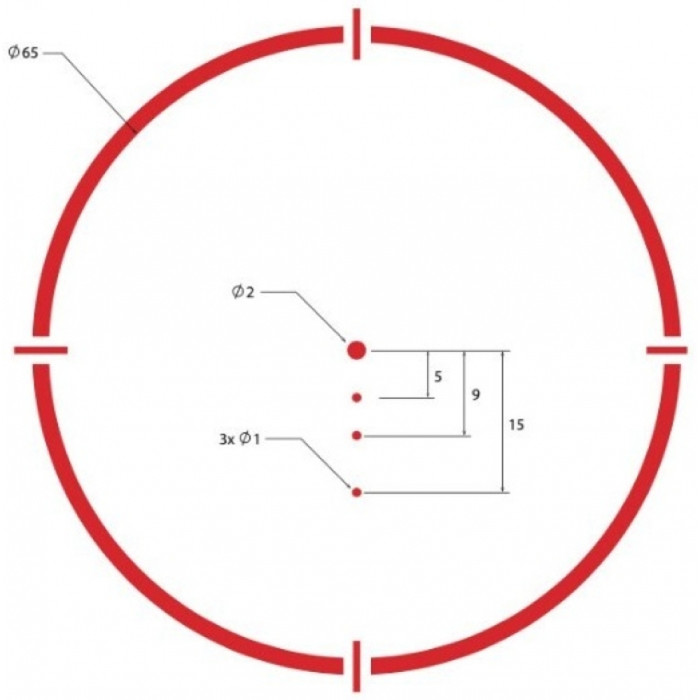 Прицел коллиматорный SIG OPTICS ROMEO4S 1x20mm, 2 MOA red dot ballistic circle dot, solar  