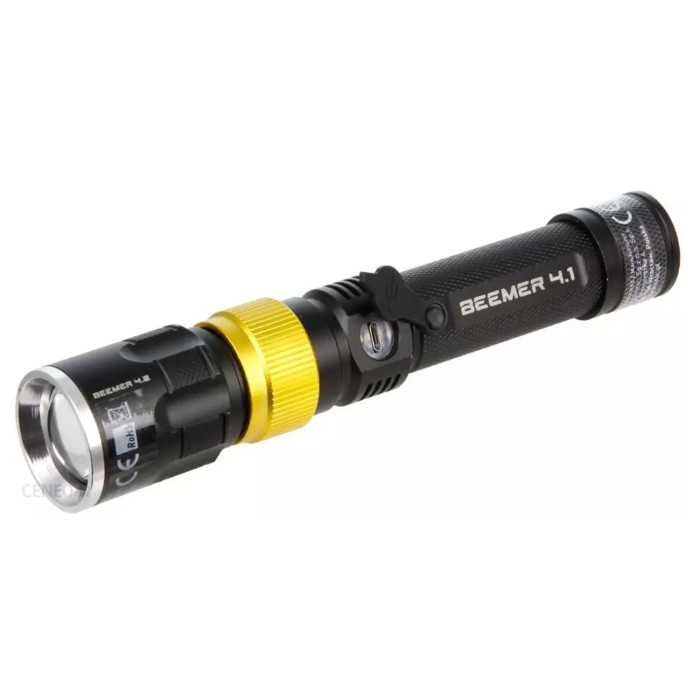 Фонарь профессиональный Mactronic Beemer 4 (350 Lm + UV 390 nm) Ultraviolet Focus USB Rechargeable 