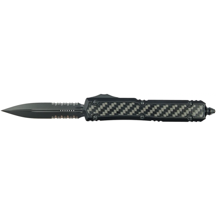 Нож Microtech Makora Double Edge Black Blade Signature Series  