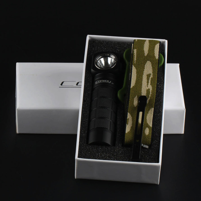 Фонарь Convoy H1 5000K (поломанное крепление к ленте на голову)  