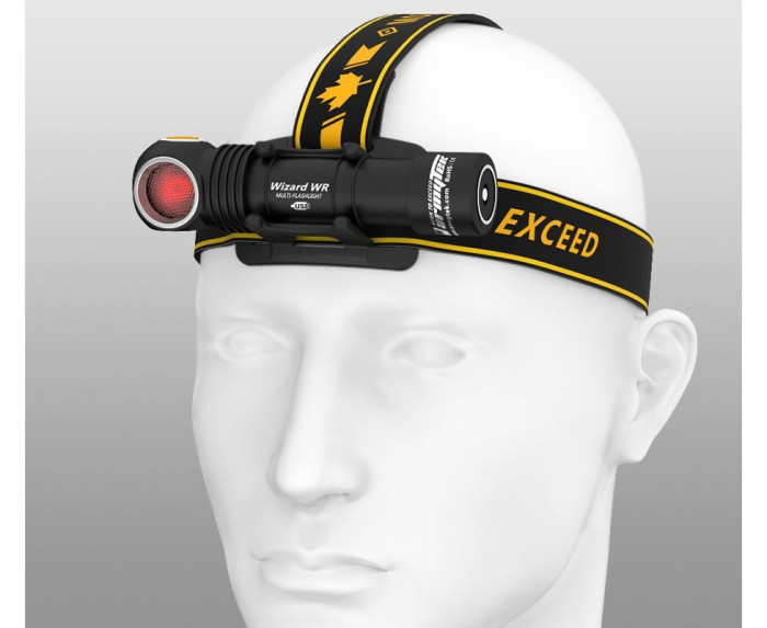 Налобный фонарь Armytek Wizard WR Magnet USB + 18650 Warm & Red  