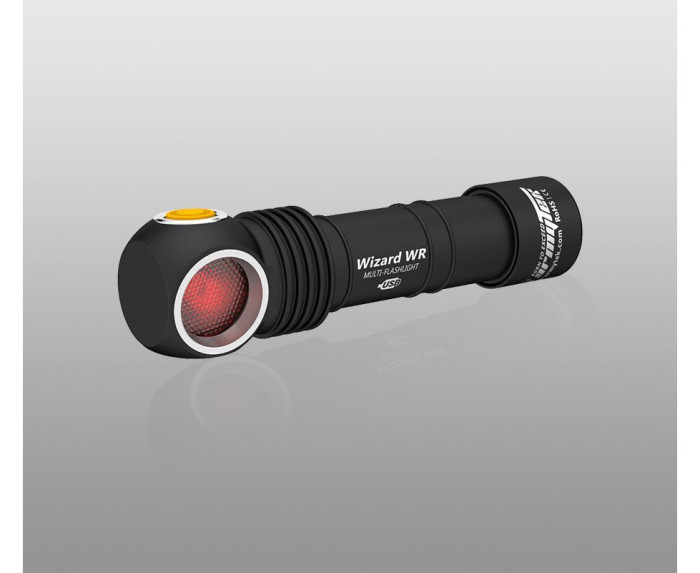 Налобный фонарь Armytek Wizard WR Magnet USB + 18650 Warm & Red  