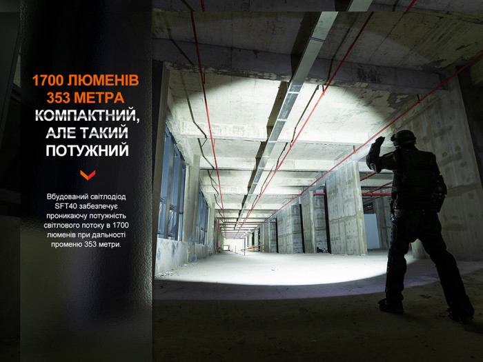 Фонарь тактический аккумуляторный Fenix PD35R  