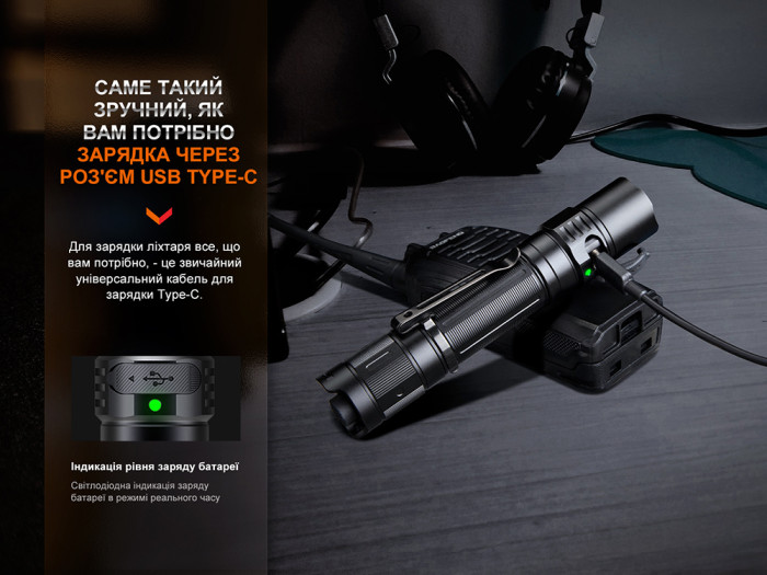 Фонарь тактический аккумуляторный Fenix PD35R  