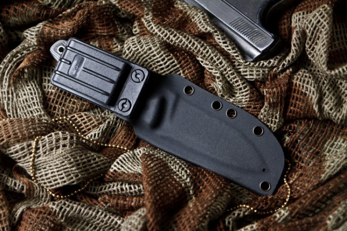 Нож Kizlyar Supreme Urban серый, сталь AUS8, рукоять микарта  