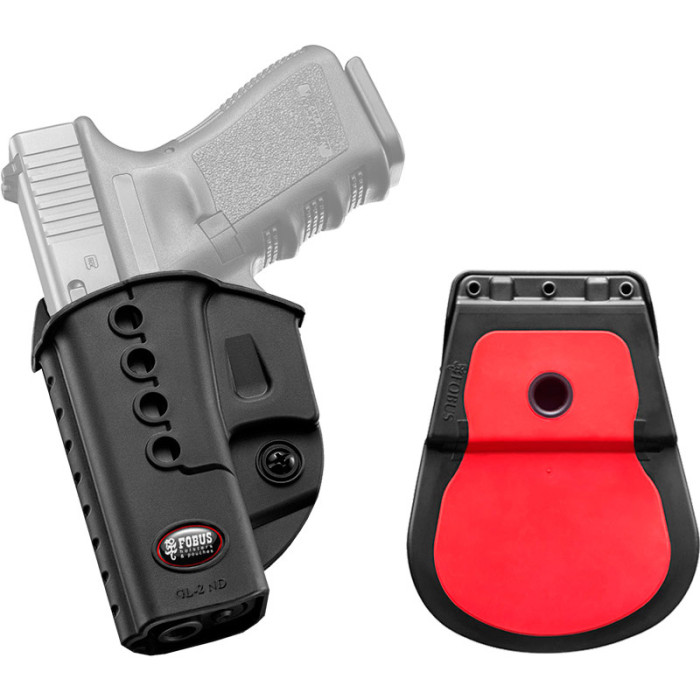 Кобура Fobus для Glock 17/19 с поясным фиксатором левосторонняя (GL-2 ND LH)  