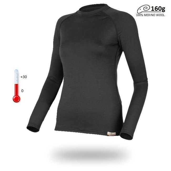 Футболка  женская Lasting Atila, черная, S  