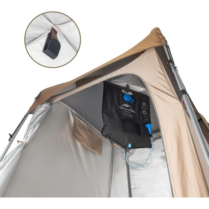 Душевая палатка Naturehike NH21ZP005, коричневая  