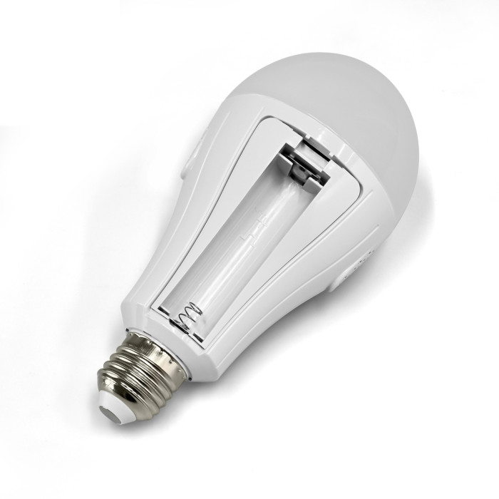 LED лампа аккумуляторная TITANUM A80 12W E27 4000K 230V  