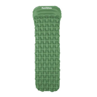 Коврик надувной с подушкой Naturehike FC-12 NH19Z003-P, 65 мм, зеленый