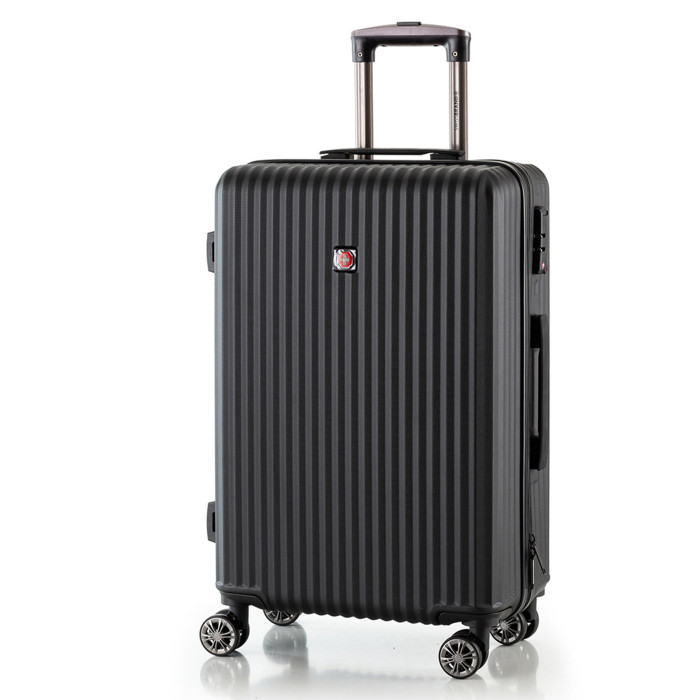 Чемодан Swissbrand Riga (M) Black (SWB_LHRIG001M) 