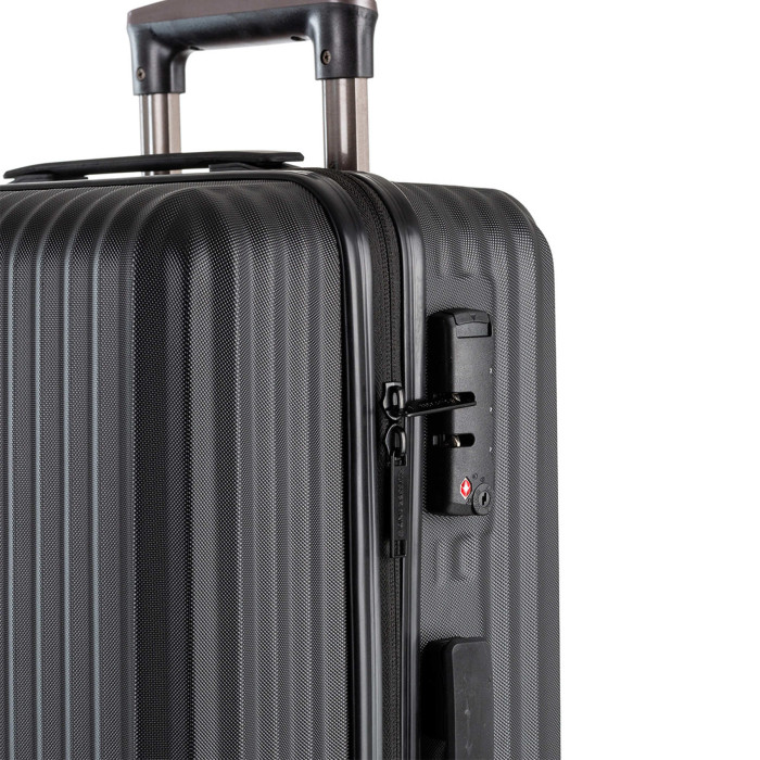 Чемодан Swissbrand Riga (M) Black (SWB_LHRIG001M)  