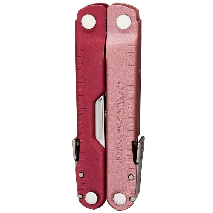 Мультиинструмент Leatherman Rebar Heathered Cranberry, нейлоновый чехол  