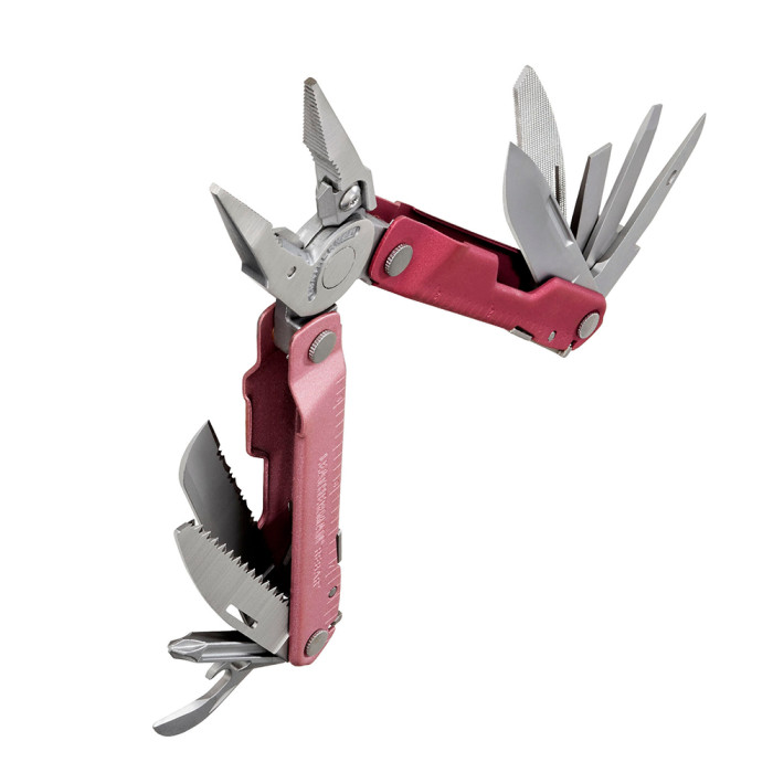 Мультиинструмент Leatherman Rebar Heathered Cranberry, нейлоновый чехол  