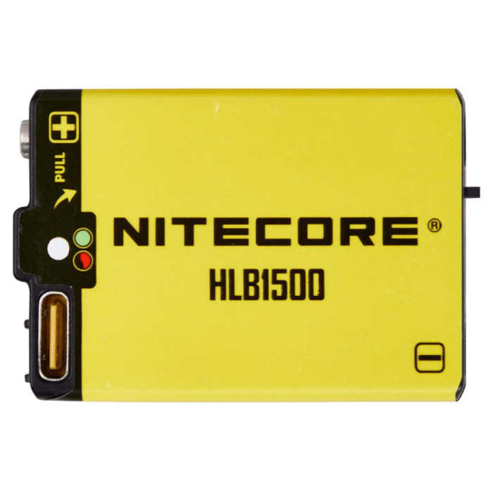 Аккумулятор литиевый Li-Ion Nitecore HLB1500 3.7V (1500mAh, USB-C), защищенный  