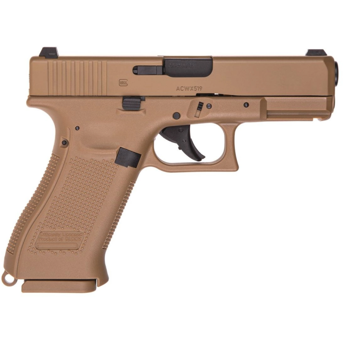 Пневматический пистолет Umarex Glock 19X TAN Blowback кал.4,5мм (с затворной задержкой) (5.8367)  