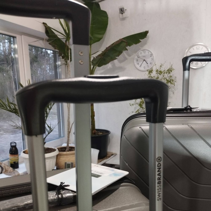 Чемодан Swissbrand Eden (L) Charcoal (SWB_LHEDE174L)  