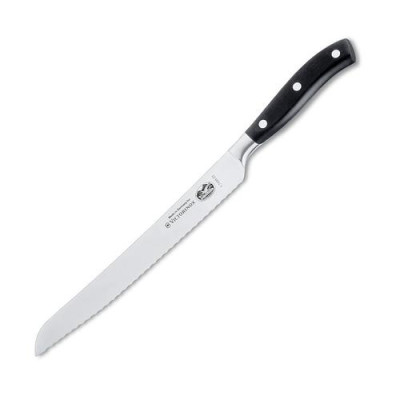 Кухонный нож Victorinox Grand Maitre Bread 23см волн. для хлеба с черн. ручкой (GB)