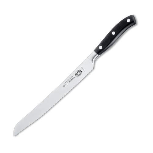 Кухонный нож Victorinox Grand Maitre Bread 23см волн. для хлеба с черн. ручкой (GB)  