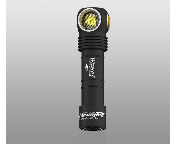 Налобный фонарь Armytek Wizard Pro Magnet USB + 18650 Nichia LED Warm CRI  