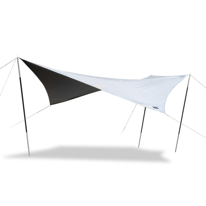 Тент для кемпинга Naturehike Whale NH21TM100, 460х485 см, серый 