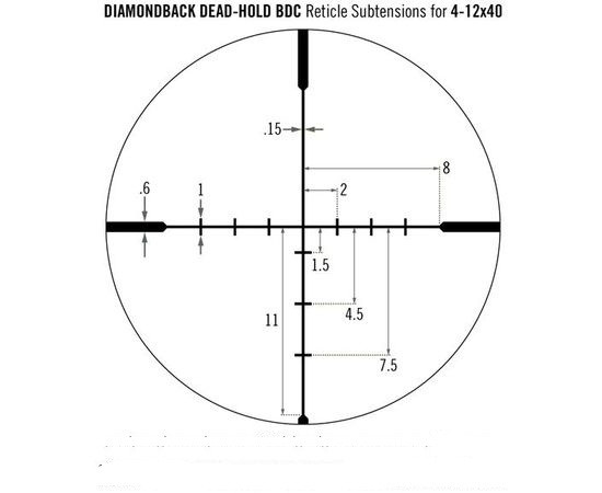 Прицел оптический Vortex Diamondback 4-12x40 BDC (DBK-04-BDC)  
