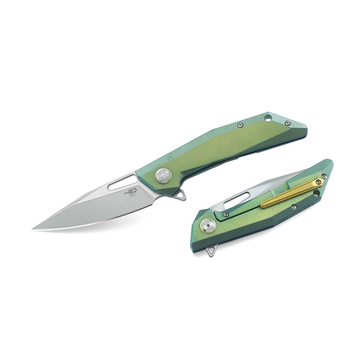 Складной нож Bestech Knives SHRAPNEL Green and Gold BT1802B  
