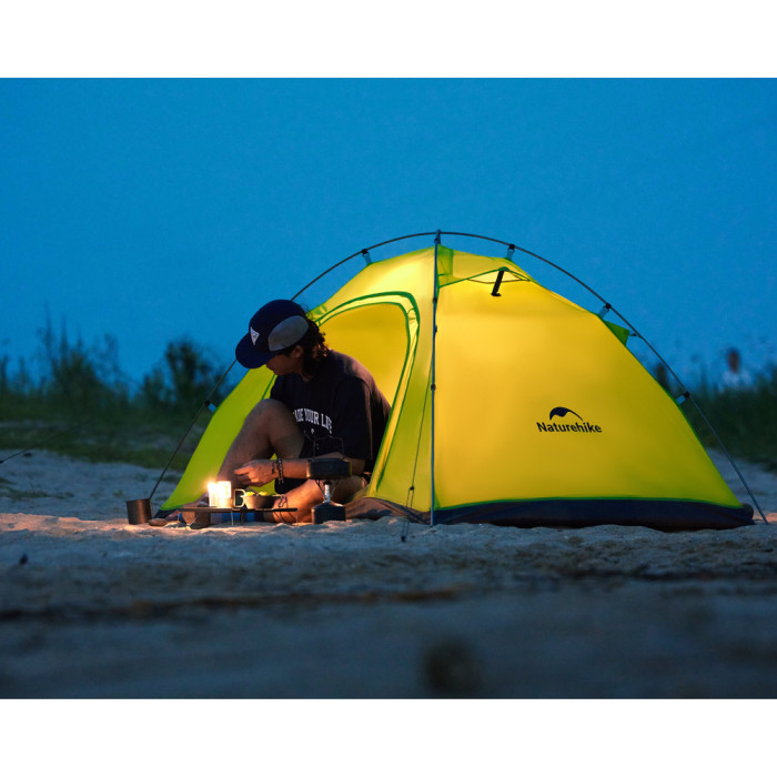 Палатка двухместная Naturehike CNK2450WS030, оранжевая  