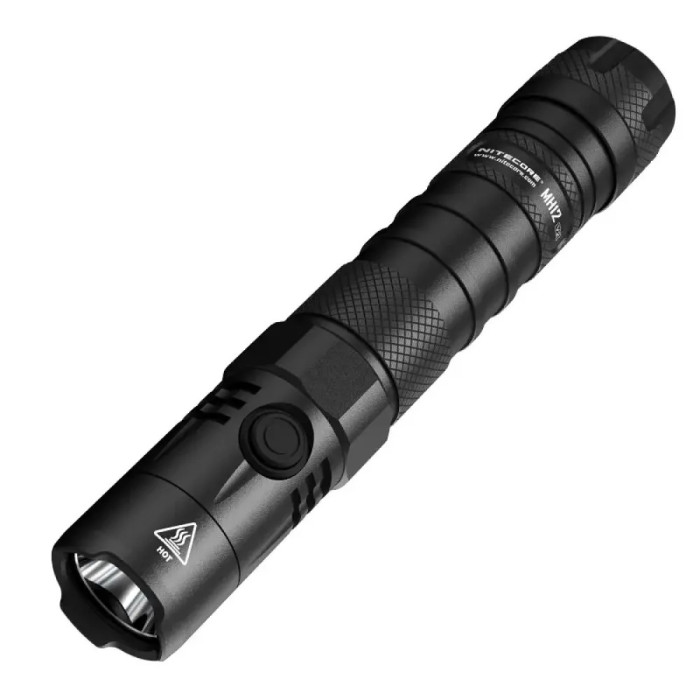 Карманный фонарь Nitecore MH12 v2 ( серый Сree XP-L2 V6, 1200 люмен, 7 режимов, 1х21700, USB Type-C)  