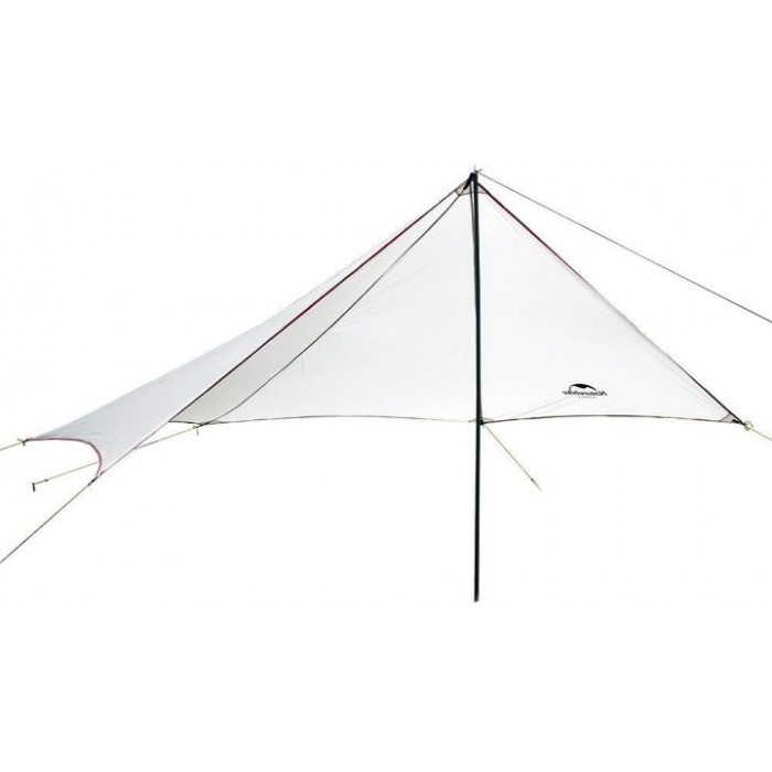 Тент туристический Naturehike 20D silicone 4,25х2.55м 0,57 кг grey/white (NH15T003-M)  