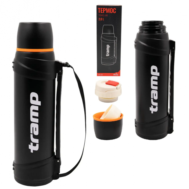 Термос Tramp Travel Line 2.5 л, черный  