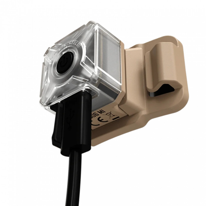 Фонарь налобный сигнальный Nitecore NU06 MI (IR+RED+GREEN+BLUE LED, 9 реж., USB-C)  