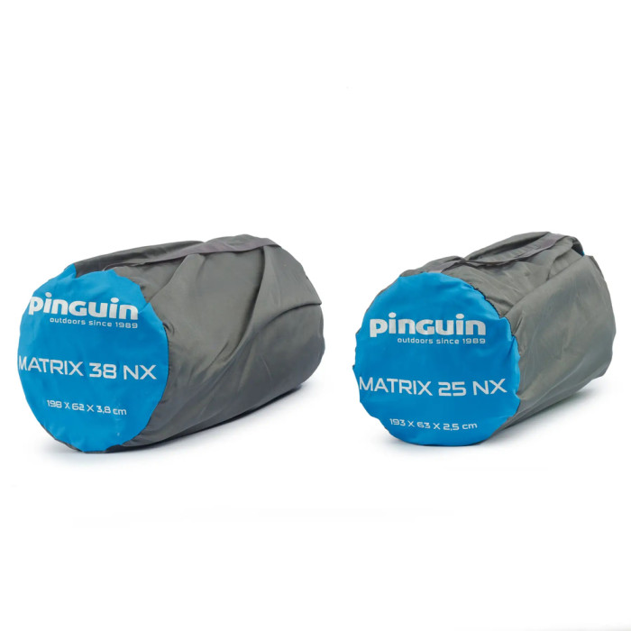 Самонадувающийся коврик Pinguin Matrix NX, 198x62x3.8см, Petrol Blue (PNG 709360)  