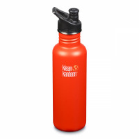 Спортивная бутылка для воды Klean Kanteen Classic Sport Cap 800 мл (оранжевая)