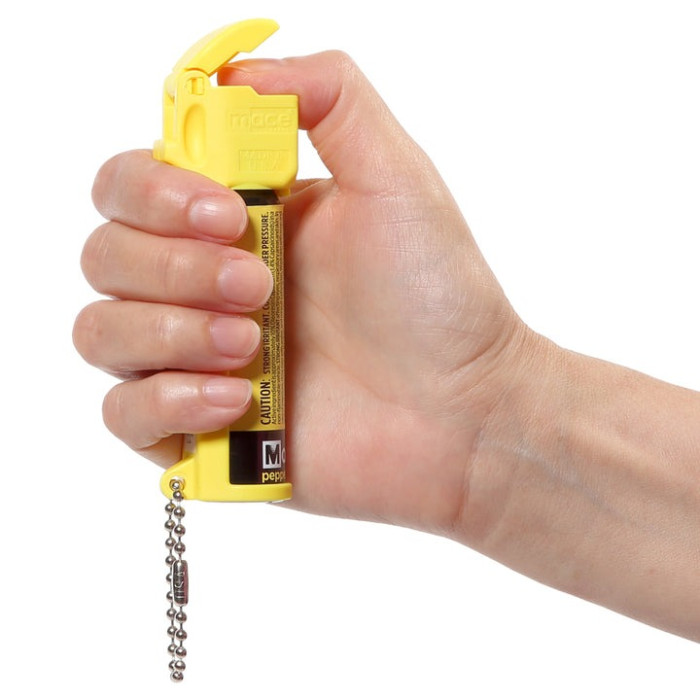 Перцовый баллончик-брелок Mace 18 г, желтый  