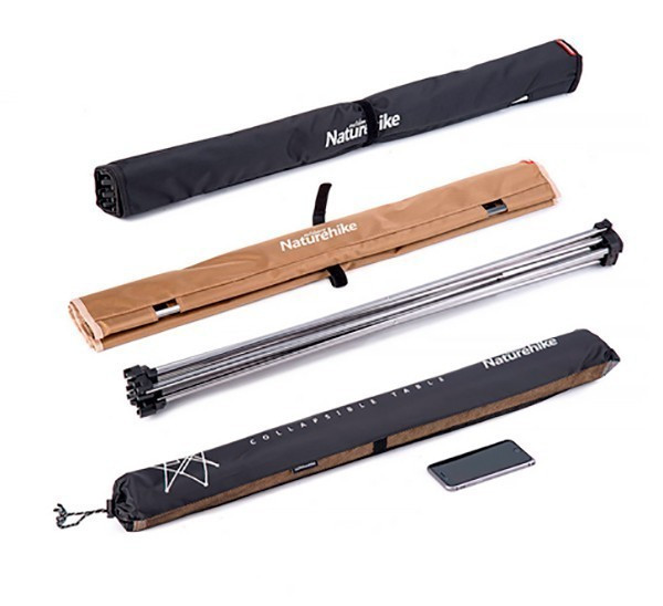 Столик складной Naturehike S 570х420х380 мм NH15Z012-S черный  