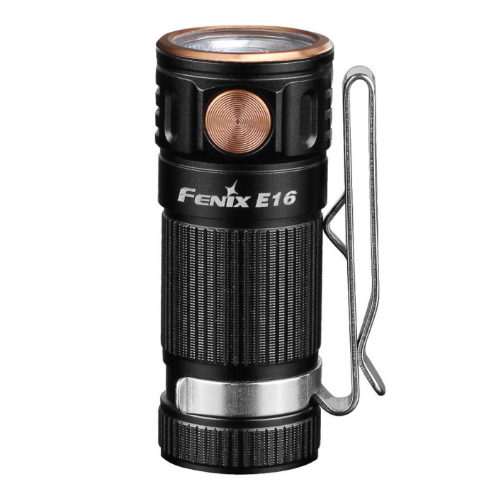 Фонарь-брелок Fenix E16 , серый, XP-L HI, 700 лм.