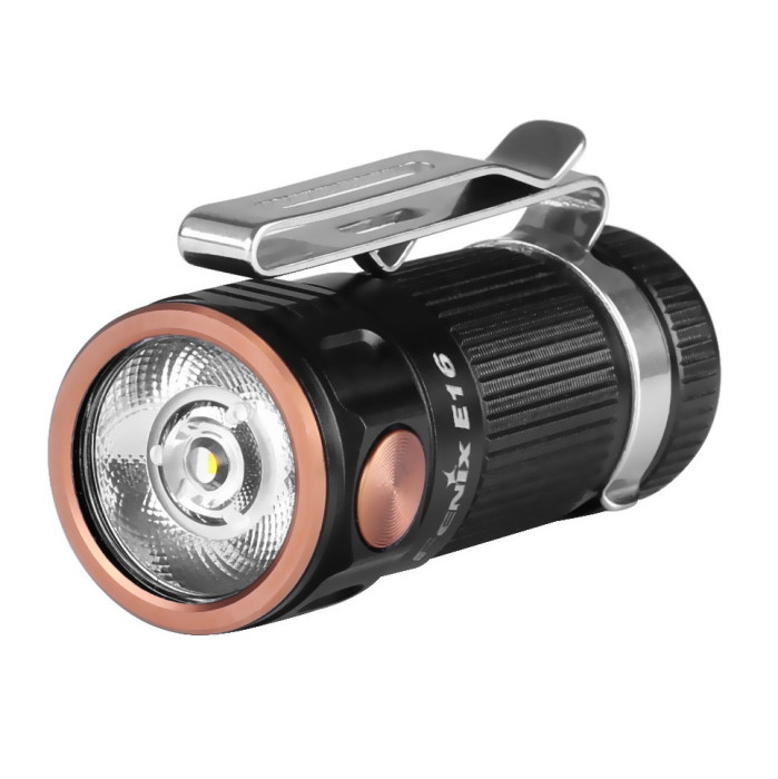 Фонарь-брелок Fenix E16 , серый, XP-L HI, 700 лм.