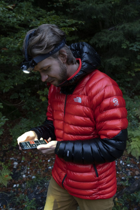 Налобный фонарь LedLenser MH11 черно-оранжевый  