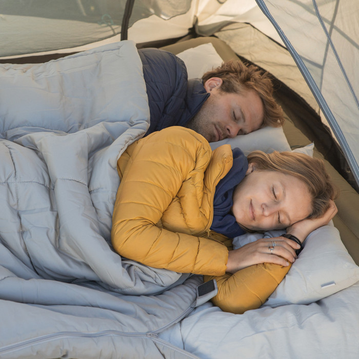 Спальный мешок двухместный Naturehike NH21MSD05, голубой  