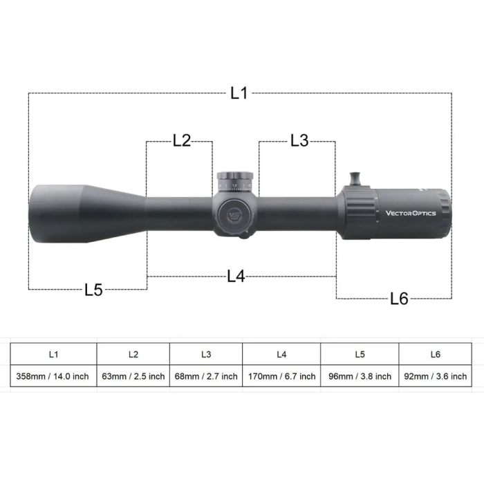 Оптический прицел Vector Optics Marksman 4-16x44 (30mm) FFP  