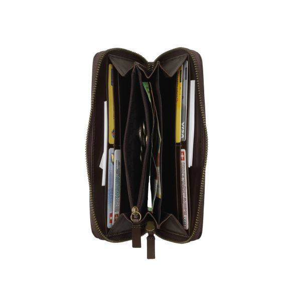 Портмоне кожаное Victorinox Altius Edge/Dark Earth Turing Коричневое (Vt605437)  